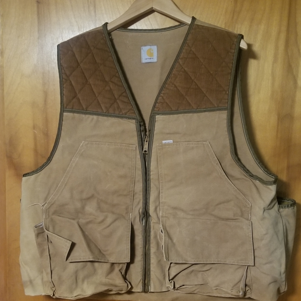Carhartt mens vintage game/hunting vest XL